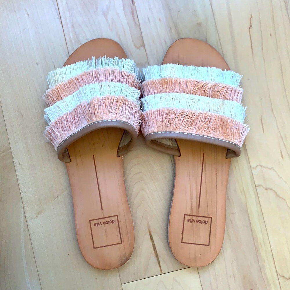 Dolce Vita Fringe Sandal Slides, Women’s 7